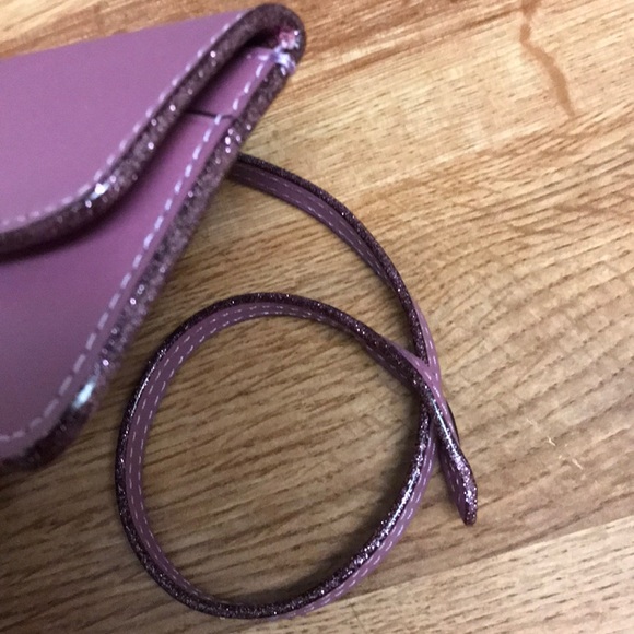 Coach Shimmering Trim Pouch Mini Wristlet - Picture 6 of 8